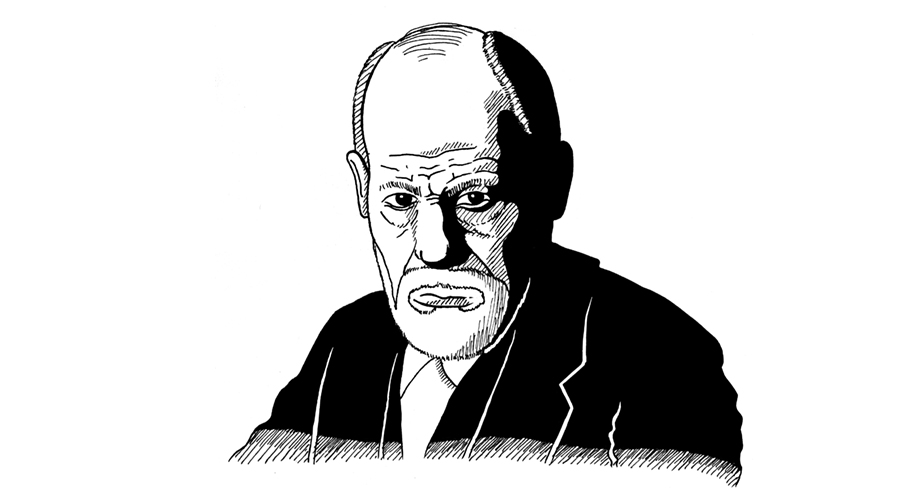 Bild: Portrait Sigmund Freud.